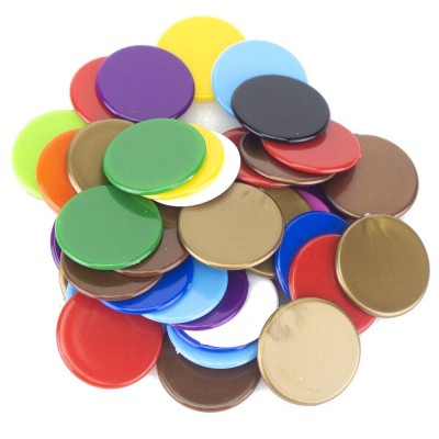 Cheap Transparent Plastic Printed Transparent Plastic Token For Board Game